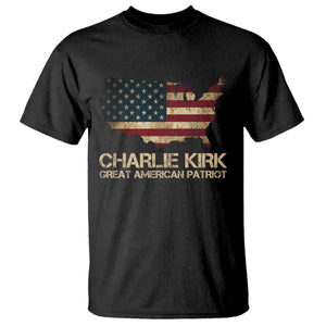 Charlie Kirk T Shirt Great American Patriot USA Flag TS10 Black Print Your Wear