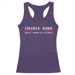 Charlie Kirk Racerback Tank Top Great American Patriot USA Freedom Conservative TS10 Purple Print Your Wear