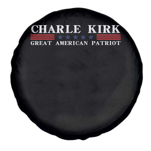 Charlie Kirk Spare Tire Cover Great American Patriot USA Freedom Conservative TS10 Print Your Wear