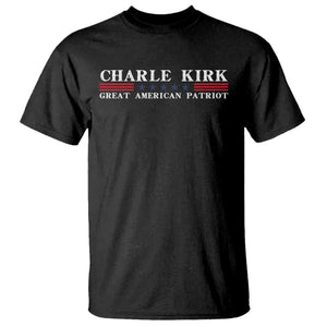 Charlie Kirk T Shirt Great American Patriot USA Freedom Conservative TS10 Black Print Your Wear