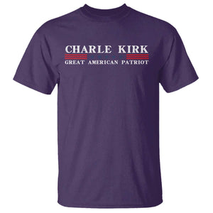 Charlie Kirk T Shirt Great American Patriot USA Freedom Conservative TS10 Purple Print Your Wear