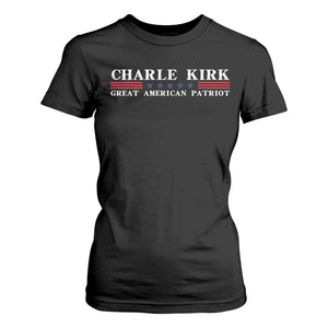 Charlie Kirk T Shirt For Women Great American Patriot USA Freedom Conservative TS10 Black Print Your Wear