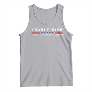 Charlie Kirk Tank Top Great American Patriot USA Freedom Conservative TS10 Athletic Heather Print Your Wear