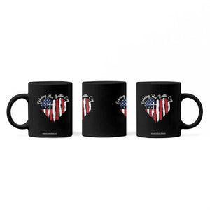 Charlie Kirk Memorial Coffee Mug Battle Cry Erika Kirk Christian USA Flag Cross TS10 Print Your Wear