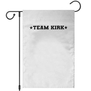 Team Kirk Garden Flag Last Name Funny Surname Team Kirk Family Reunion TS10 White Print Your Wear