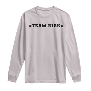 Team Kirk Long Sleeve Shirt Last Name Funny Surname Team Kirk Family Reunion TS10 Ice Gray Print Your Wear
