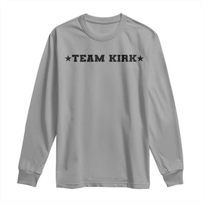 Team Kirk Long Sleeve Shirt Last Name Funny Surname Team Kirk Family Reunion TS10 Sport Gray Print Your Wear