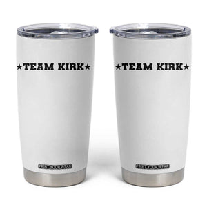 Team Kirk Tumbler Cup Last Name Funny Surname Team Kirk Family Reunion TS10 White Print Your Wear