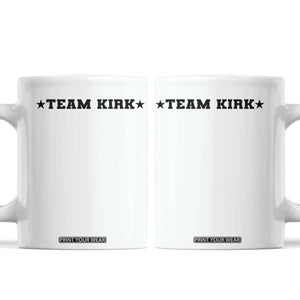 Team Kirk Coffee Mug Last Name Funny Surname Team Kirk Family Reunion TS10 White Print Your Wear