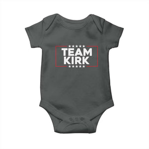 Team Kirk Baby Onesie Last Name Kirk Family Name Matching Member Surname TS10 Dark Heather Print Your Wear