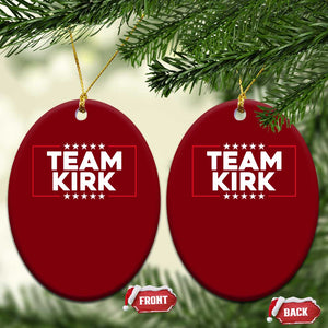 Team Kirk Ceramic Ornament Last Name Kirk Family Name Matching Member Surname TS10 Print Your Wear