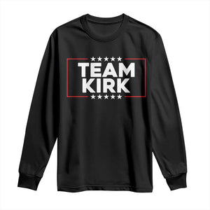 Team Kirk Long Sleeve Shirt Last Name Kirk Family Name Matching Member Surname TS10 Black Print Your Wear