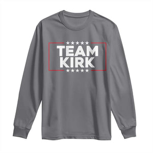 Team Kirk Long Sleeve Shirt Last Name Kirk Family Name Matching Member Surname TS10 Charcoal Print Your Wear