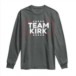 Team Kirk Long Sleeve Shirt Last Name Kirk Family Name Matching Member Surname TS10 Dark Heather Print Your Wear