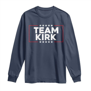 Team Kirk Long Sleeve Shirt Last Name Kirk Family Name Matching Member Surname TS10 Navy Print Your Wear