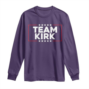 Team Kirk Long Sleeve Shirt Last Name Kirk Family Name Matching Member Surname TS10 Purple Print Your Wear