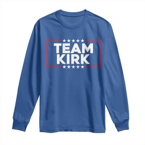 Team Kirk Long Sleeve Shirt Last Name Kirk Family Name Matching Member Surname TS10 Royal Blue Print Your Wear