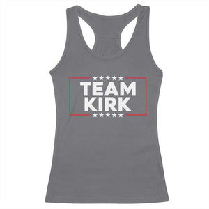 Team Kirk Racerback Tank Top Last Name Kirk Family Name Matching Member Surname TS10 Charcoal Print Your Wear