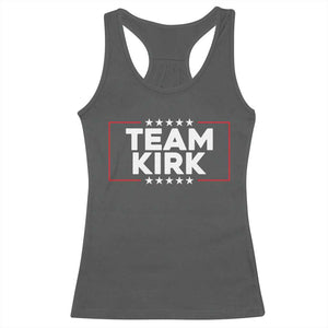 Team Kirk Racerback Tank Top Last Name Kirk Family Name Matching Member Surname TS10 Dark Heather Print Your Wear