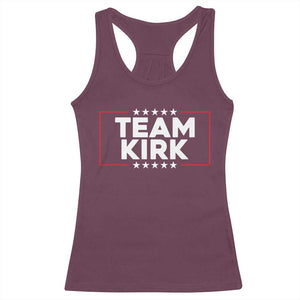 Team Kirk Racerback Tank Top Last Name Kirk Family Name Matching Member Surname TS10 Maroon Print Your Wear