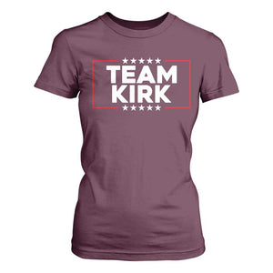 Team Kirk T Shirt For Women Last Name Kirk Family Name Matching Member Surname TS10 Maroon Print Your Wear