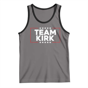 Team Kirk Tank Top Last Name Kirk Family Name Matching Member Surname TS10 Deep Heather Black Print Your Wear