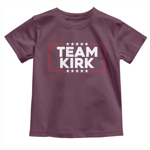 Team Kirk Toddler T Shirt Last Name Kirk Family Name Matching Member Surname TS10 Maroon Print Your Wear