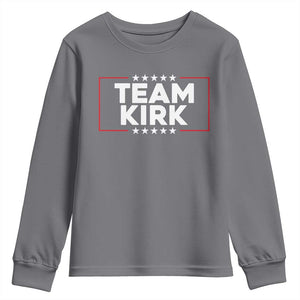 Team Kirk Youth Sweatshirt Last Name Kirk Family Name Matching Member Surname TS10 Charcoal Print Your Wear