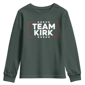 Team Kirk Youth Sweatshirt Last Name Kirk Family Name Matching Member Surname TS10 Dark Forest Green Print Your Wear