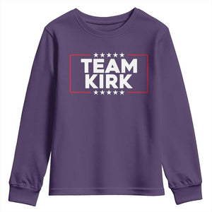Team Kirk Youth Sweatshirt Last Name Kirk Family Name Matching Member Surname TS10 Purple Print Your Wear