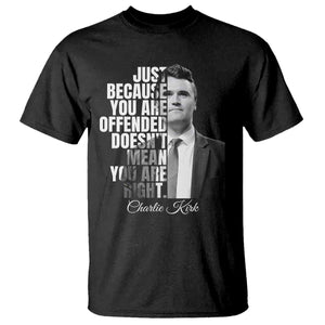 Charlie Kirk T Shirt Free Speech Memorial Tribute TS10 Black Print Your Wear