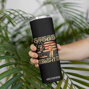Charlie Kirk Memorial Skinny Tumbler Freedom Commemorative USA Flag Tribute TS10 Print Your Wear