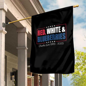 Red White Blueberries Garden Flag Charlie Kirk Inspired Patriotic Memorial Freedom TS10 Print Your Wear