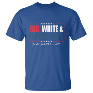 Red White Blueberries T Shirt Charlie Kirk Inspired Patriotic Memorial Freedom TS10 Royal Blue Print Your Wear