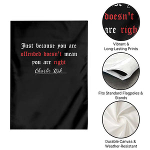 Charlie Kirk Garden Flag True Patriot Tribute Freedom Conservative Supporter TS10 Print Your Wear