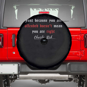 Charlie Kirk Spare Tire Cover True Patriot Tribute Freedom Conservative Supporter TS10 Black Print Your Wear