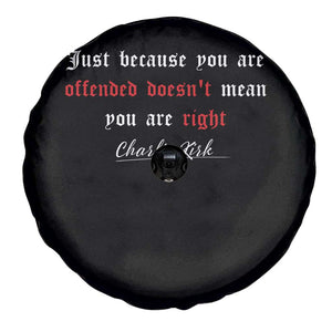 Charlie Kirk Spare Tire Cover True Patriot Tribute Freedom Conservative Supporter TS10 Print Your Wear