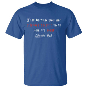 Charlie Kirk T Shirt True Patriot Tribute Freedom Conservative Supporter TS10 Royal Blue Print Your Wear