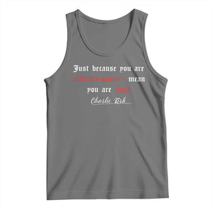 Charlie Kirk Tank Top True Patriot Tribute Freedom Conservative Supporter TS10 Black Heather Print Your Wear