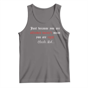 Charlie Kirk Tank Top True Patriot Tribute Freedom Conservative Supporter TS10 Deep Heather Print Your Wear