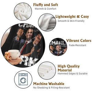 Charlie Kirk Throw Blanket Freedom Speech A True Patriot Tribute Bootleg TS10 Print Your Wear