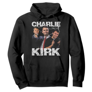 Charlie Kirk Hoodie Freedom Speech A True Patriot Tribute Bootleg TS10 Black Print Your Wear