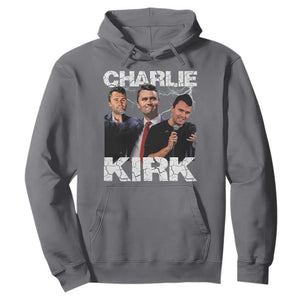 Charlie Kirk Hoodie Freedom Speech A True Patriot Tribute Bootleg TS10 Charcoal Print Your Wear