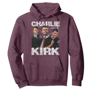 Charlie Kirk Hoodie Freedom Speech A True Patriot Tribute Bootleg TS10 Maroon Print Your Wear