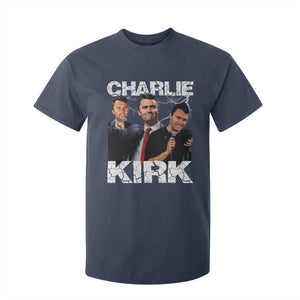 Charlie Kirk T Shirt For Kid Freedom Speech A True Patriot Tribute Bootleg TS10 Navy Print Your Wear