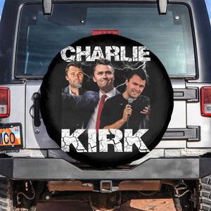 Charlie Kirk Spare Tire Cover Freedom Speech A True Patriot Tribute Bootleg TS10 No hole Black Print Your Wear
