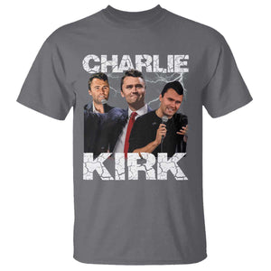 Charlie Kirk T Shirt Freedom Speech A True Patriot Tribute Bootleg TS10 Charcoal Print Your Wear