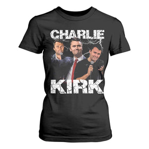 Charlie Kirk T Shirt For Women Freedom Speech A True Patriot Tribute Bootleg TS10 Black Print Your Wear