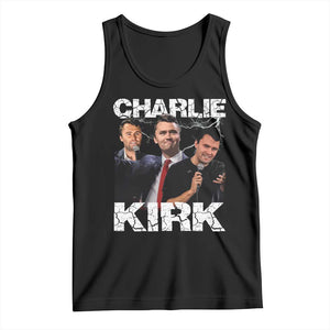 Charlie Kirk Tank Top Freedom Speech A True Patriot Tribute Bootleg TS10 Black Print Your Wear