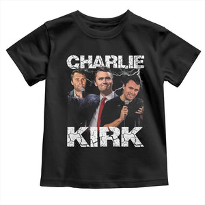 Charlie Kirk Toddler T Shirt Freedom Speech A True Patriot Tribute Bootleg TS10 Black Print Your Wear